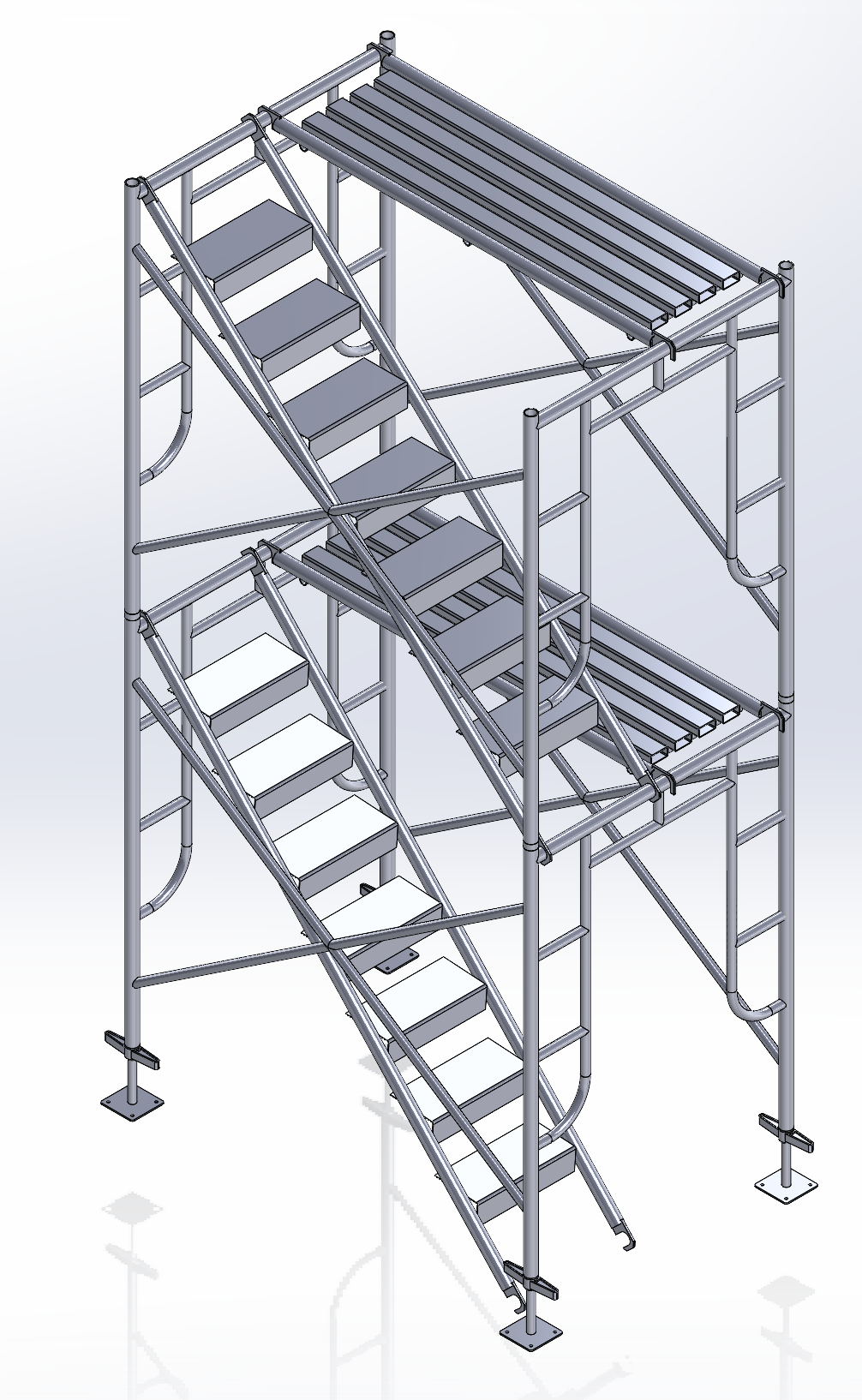 1.7米脚手架两层